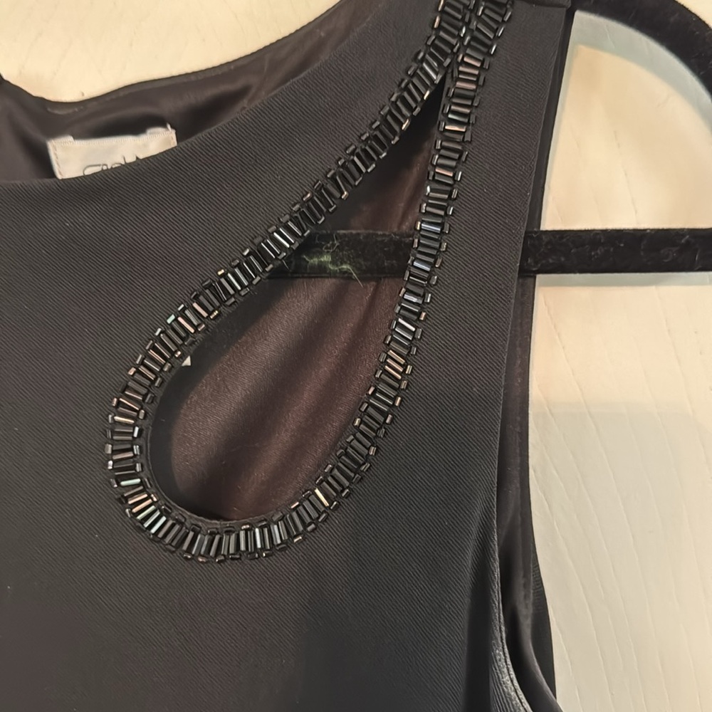 Cache Black Ruched One Shoulder Cocktail Dress‎ box DUR
